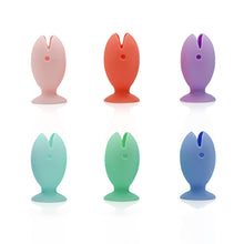 Load image into Gallery viewer, Portable Mini Cute Standing Tooth Brush Cover Travel Toothbrush Stand Head Cover Cute Fish Shape Silicone Suction Cup Toothbrush Shelf