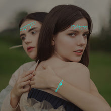 Load image into Gallery viewer, Haina Night Glow White Tattoo Sticker Premium Face Sticker Hannah Arm Sticker Collarbone Women Party Tattoo Patches