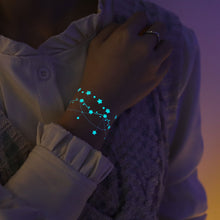 Load image into Gallery viewer, Haina Night Glow White Tattoo Sticker Premium Face Sticker Hannah Arm Sticker Collarbone Women Party Tattoo Patches
