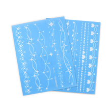 Load image into Gallery viewer, Haina Night Glow White Tattoo Sticker Premium Face Sticker Hannah Arm Sticker Collarbone Women Party Tattoo Patches