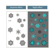 Load image into Gallery viewer, Blue Luminous Finger Element Tattoo Stickers for Valentine's Day Love Couples Music Festival Party Tattoo Stickers