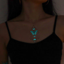 Load image into Gallery viewer, 12pcs/set Blue Glow Tattoo Sticker Waterproof Small Fresh Snake Butterfly Electric Syllable Party Sticker Set Tattoo Patches