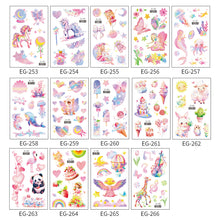 Load image into Gallery viewer, Fantasy Pink Unicorn Panda Rabbit Children's Cartoon Cute Waterproof Tattoo Sticker Cartoon Butterfly Tattoo Stickers