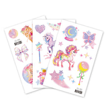 Load image into Gallery viewer, Fantasy Pink Unicorn Panda Rabbit Children's Cartoon Cute Waterproof Tattoo Sticker Cartoon Butterfly Tattoo Stickers