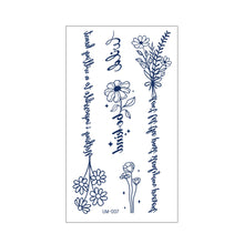 Load image into Gallery viewer, Herbal Tattoo Stickers Plant Permanent Waterproof Butterfly Tattoo Sticker Juice Cross Wholesale Juice Tattoo Stickers
