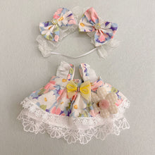 Load image into Gallery viewer, 20CM Cotton Doll Rompers Cartoon Plush Doll Replacement Outfit Playing House Accessories Mini Clothes