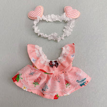 Load image into Gallery viewer, 20CM Cotton Doll Rompers Cartoon Plush Doll Replacement Outfit Playing House Accessories Mini Clothes