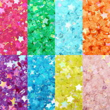 Load image into Gallery viewer, 100pcs 8mm AB Color Heart Star Acrylic Bead Transparent Loose Spacer Bead For Jewelry Making DIY Handmade Bracelet Accessories