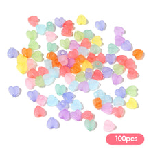 Load image into Gallery viewer, 100pcs/Lot Candy Color Star Heart Acrylic Beads for Jewelry Making Loose Spacer Beads DIY Bracelet Necklace Big Hole Beads Accessories
