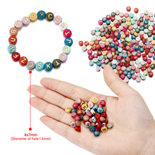 Load image into Gallery viewer, 100pcs/bag Acrylic Letters Numbers Star Beads DIY Jewelry Making Beads Alphabet Round Spacer Beads Bracelet Accessories