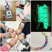Load image into Gallery viewer, 100pcs/bag Acrylic Letters Numbers Star Beads DIY Jewelry Making Beads Alphabet Round Spacer Beads Bracelet Accessories