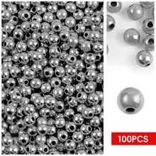 Load image into Gallery viewer, 100pcs/bag Gold Silver Color Beads 4mm 6mm CCB Square Star Heart Star Spacer Loose Beads for Love Jewelry Making Bracelets DIY Supplies