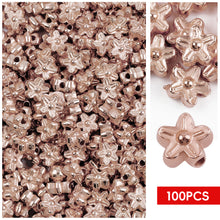Load image into Gallery viewer, 100pcs/bag Gold Silver Color Beads 4mm 6mm CCB Square Star Heart Star Spacer Loose Beads for Love Jewelry Making Bracelets DIY Supplies