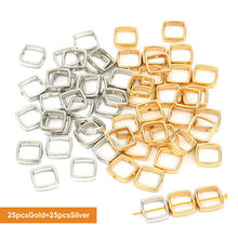 Load image into Gallery viewer, 50pcs Silver Golden CCB Hollow Flower Heart Charms Connector DIY Jewelry Bracelet Making Loose Spacer Beads Supplies