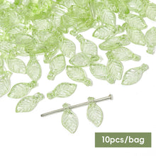 Load image into Gallery viewer, 10pcs/bag Mini Tree Leaves Hand Beaded DIY Earring Bracelet Loose Beads Jewelry Making Accessories Clothing Accessories