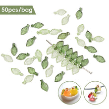 Load image into Gallery viewer, 50pcs/bag Mini Tree Leaves Hand Beaded DIY Earring Bracelet Loose Beads Jewelry Making Accessories Clothing Accessories
