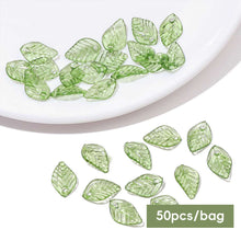 Load image into Gallery viewer, 50pcs/bag Mini Tree Leaves Hand Beaded DIY Earring Bracelet Loose Beads Jewelry Making Accessories Clothing Accessories