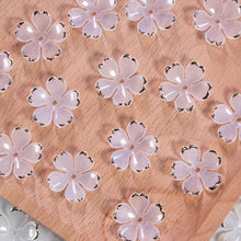 Load image into Gallery viewer, 50pcs 19mm Flower Torus Accessories DIY Earring Hairpin Acrylic Flower Beads Petals Charm Connectors Jewelry Making Accessories