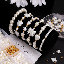 Load image into Gallery viewer, 100pcs Heart Star Imitation Pearl Beads Acrylic Beads DIY Jewelry Making Earring Bracelet Loose Spacer Beads Accessories