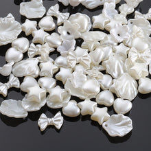 Load image into Gallery viewer, 100pcs Heart Star Imitation Pearl Beads Acrylic Beads DIY Jewelry Making Earring Bracelet Loose Spacer Beads Accessories