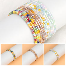 Load image into Gallery viewer, 180pcs 2mm Square Glass Crystal Beads Cube Beads Charms Candy Color Beads For DIY Jewelry Making Clothing Accessories