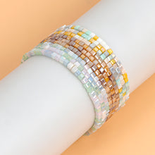 Load image into Gallery viewer, 180pcs 2mm Square Glass Crystal Beads Cube Beads Charms Candy Color Beads For DIY Jewelry Making Clothing Accessories