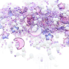 Load image into Gallery viewer, Mixed Star Moon Crystal Glass Beads Set Pearl Loose Spacer Beads for DIY Making Jewelry Craft Bracelets Necklaces Earrings