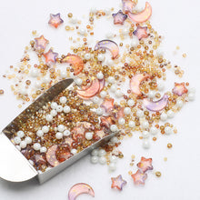 Load image into Gallery viewer, Mixed Star Moon Crystal Glass Beads Set Pearl Loose Spacer Beads for DIY Making Jewelry Craft Bracelets Necklaces Earrings