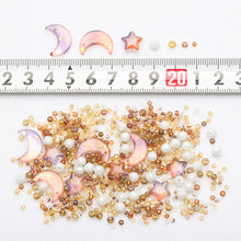 Load image into Gallery viewer, Mixed Star Moon Crystal Glass Beads Set Pearl Loose Spacer Beads for DIY Making Jewelry Craft Bracelets Necklaces Earrings