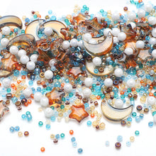 Load image into Gallery viewer, Mixed Star Moon Crystal Glass Beads Set Pearl Loose Spacer Beads for DIY Making Jewelry Craft Bracelets Necklaces Earrings