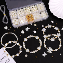Load image into Gallery viewer, 520pcs/box Mixed Pearl CCB Spacer Beads Set with String DIY Earring Bracelet Necklace Phone Chain Jewelry Making Beads Accessories