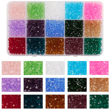 Load image into Gallery viewer, 1500pcs/box 4mm Crystal Glass Beads For Making Jewelry Material DIY Bracelet Earrings Metal Color Loose Spacer Beads