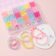Load image into Gallery viewer, 450pcs 8mm Round Beads Bracelet Making Kit Beads Girls DIY Jewelry Making Beads Set Loose Beads Kit