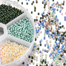 Load image into Gallery viewer, 1Box 2mm Glass Seed Beads Charm Crystal Spacer Glass Beads For Jewelry Making Kits DIY Handmade Supplies Clothing Accessories