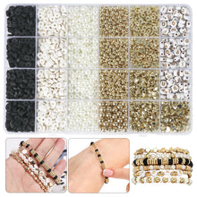 Load image into Gallery viewer, 2580pcs DIY Jewelry Making Friendship Bracelet Necklace Beads Set Letters Beads CCB Gold Spacer Beads and Clay Spacer Beads Set
