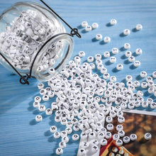Load image into Gallery viewer, 1400pcs/Box Acrylic English Alphabet Letter Beads Kits with Elastic Cords For Name Bracelets Jewelry Making Acrylic Beads Box