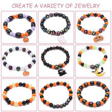 Load image into Gallery viewer, 520pcs Halloween Beads Set DIY Jewelry Making Bracelet Necklace Beads Handmade Halloween Gifts Beads Set Accessories