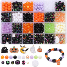Load image into Gallery viewer, 520pcs Halloween Beads Set DIY Jewelry Making Bracelet Necklace Beads Handmade Halloween Gifts Beads Set Accessories