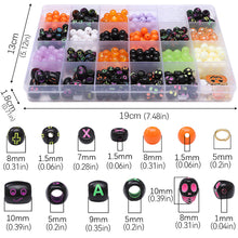 Load image into Gallery viewer, 520pcs Halloween Beads Set DIY Jewelry Making Bracelet Necklace Beads Handmade Halloween Gifts Beads Set Accessories