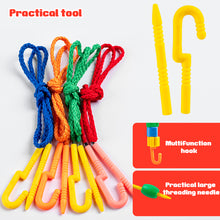 Load image into Gallery viewer, Beaded Toys DIY Handmade Puzzle Beads Building Blocks Early Education Geometry Shapes Bracelet Toy