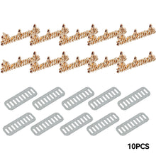 Load image into Gallery viewer, 10pcs Metal Handmade Label Rectangle Zinc Alloy Hand Made Letters Label DIY Bag Hat Crochet Clothes Sewing Accessories