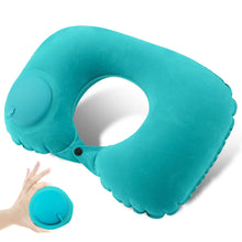 Load image into Gallery viewer, Travel Pillows Airplanes Press Type Inflatable Super Light Portable Neck Pillow U-Shape Inflatable Cervical Vertebr Pillow