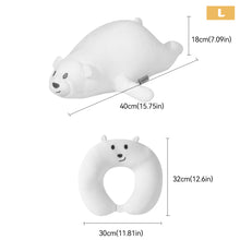 Load image into Gallery viewer, 2 in 1 Deformable U-shape Travel Pillows Adult/Kids Penguins Cat Animal Shape Traveling Cushion Plush Toy Neck Pillow