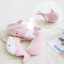 Load image into Gallery viewer, 2 in 1 Deformable U-shape Travel Pillows Adult/Kids Penguins Cat Animal Shape Traveling Cushion Plush Toy Neck Pillow
