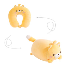 Load image into Gallery viewer, 2 in 1 Deformable U-shape Travel Pillows Adult/Kids Penguins Cat Animal Shape Traveling Cushion Plush Toy Neck Pillow