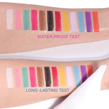 Load image into Gallery viewer, DUNUF 12 Color Waterproof Eye Liner Eye Shadow Body Paint Eyebrow Tint Matte Long Lasting Cosmetic