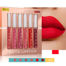 Load image into Gallery viewer, 6pcs/set Matte Lipstick Gift Box Waterproof Long Lasting Lip Glaze Lip Gloss Moisturizing Lip Tint Lip Stick Lip Cosmetics