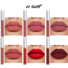 Load image into Gallery viewer, 6pcs/set Matte Lipstick Gift Box Waterproof Long Lasting Lip Glaze Lip Gloss Moisturizing Lip Tint Lip Stick Lip Cosmetics