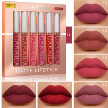 Load image into Gallery viewer, 6pcs/set Matte Lipstick Gift Box Waterproof Long Lasting Lip Glaze Lip Gloss Moisturizing Lip Tint Lip Stick Lip Cosmetics