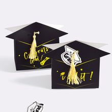 Load image into Gallery viewer, 10pcs Graduation Candy Boxes Gifts Packaging Bags Bachelor Hat Chocolate Gifts Packing Bag For 2024 Congrats Grad Celebration Party Favors